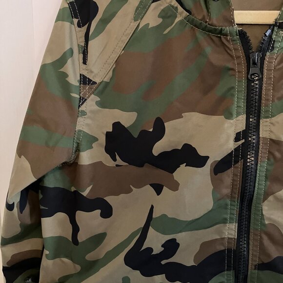 Smoke Rise Red Cropped Long Sleeve Pullover Hoodie Cropped Top Shirt Camo Sz M - Picture 3 of 14